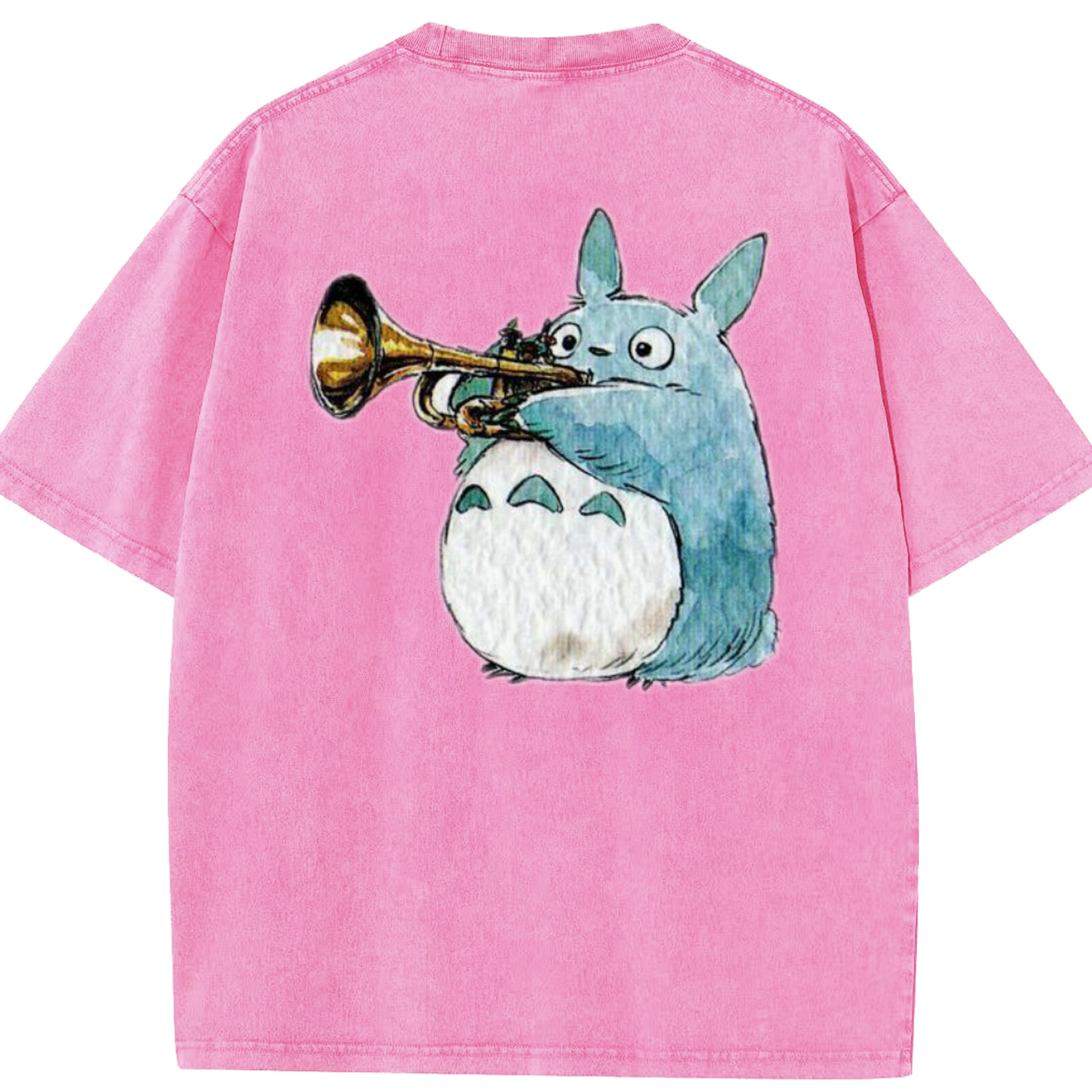 （画像用） となりのトトロ 草壁メイ 草壁サツキ My Neighbor Totoro Satsuki Kusakabe Mei Kusakabe 綿100% ヴィンテージ風 半袖Tシャツ（背面プリント）